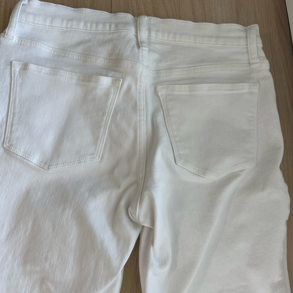 J. Crew Women's Cream Straight Leg Jeans